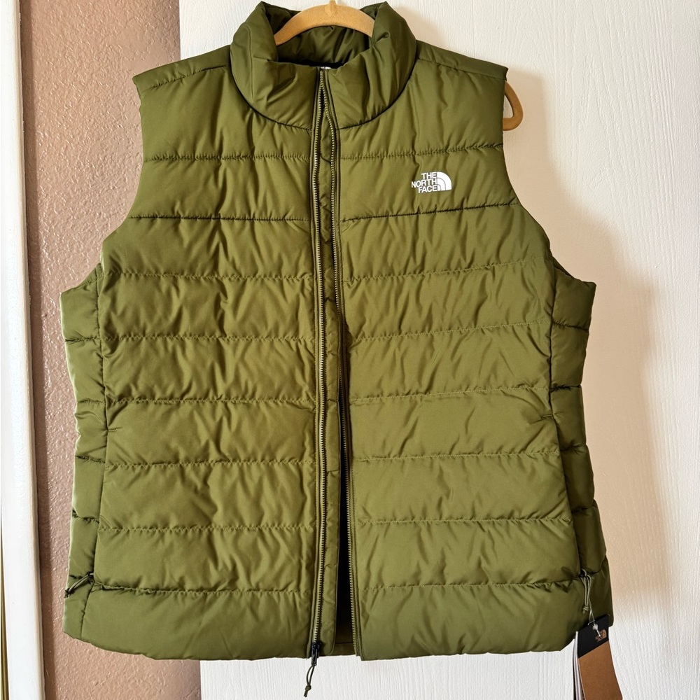 The North Face Aconcagua 3 Vest in Forest Olive Green Quilted Vest
